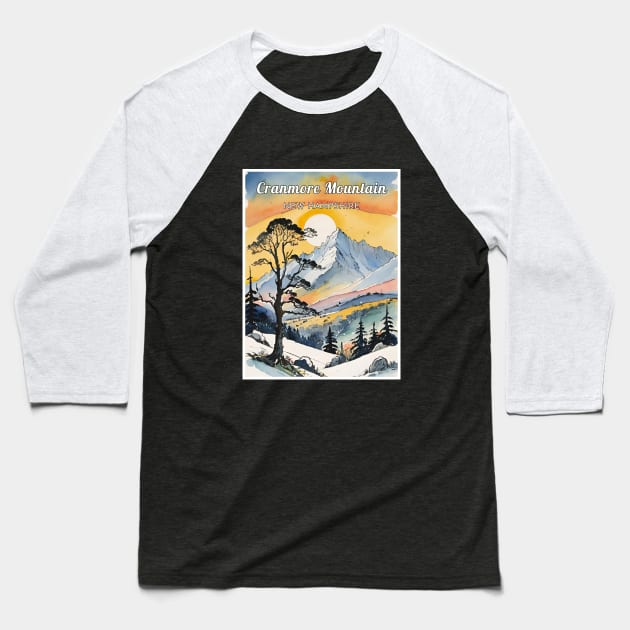 Cranmore Mountain ski New Hampshire Baseball T-Shirt by UbunTo